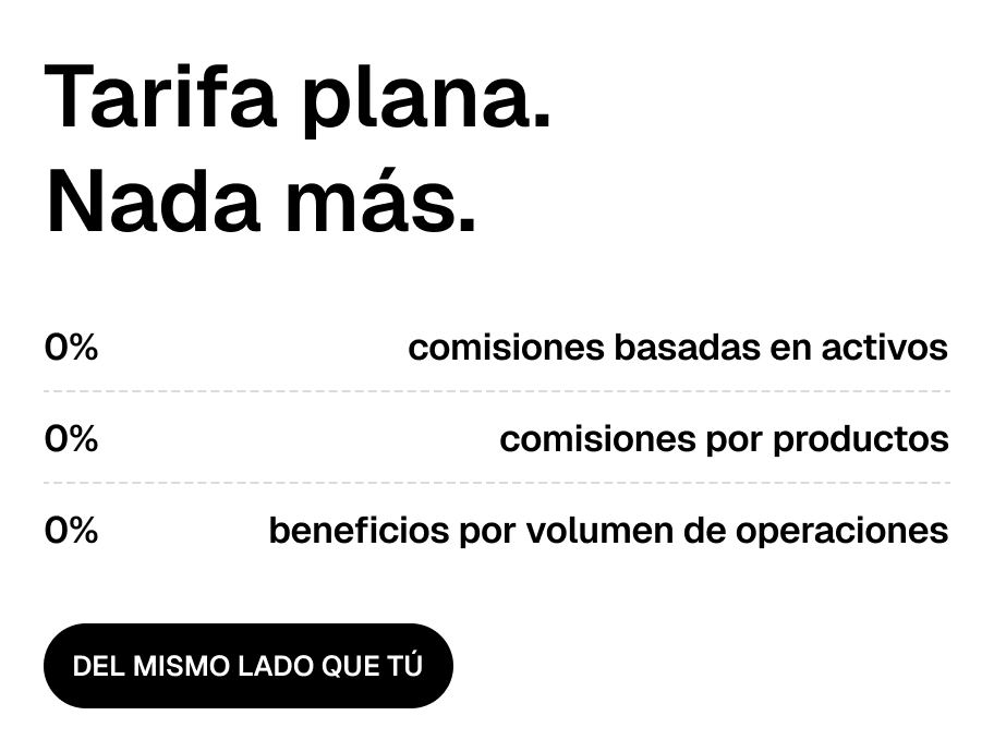 Flat fee. Nothing else.